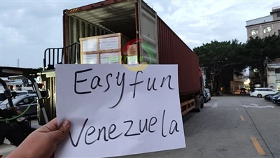 Llong Peiriant Gêm Arcêd Cynhwysydd Easyfun 40HQ I Venezuela